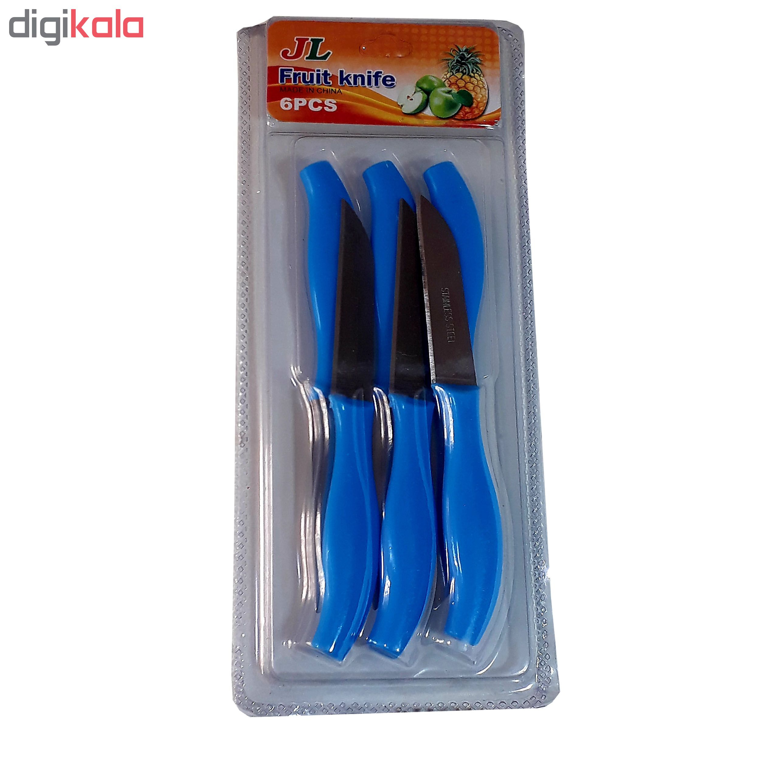 ارزان کارد میوه خوری جی ال کد 02 بسته 6 عددی کارد میوه خوری جی ال کد 02 بسته 6 عددی