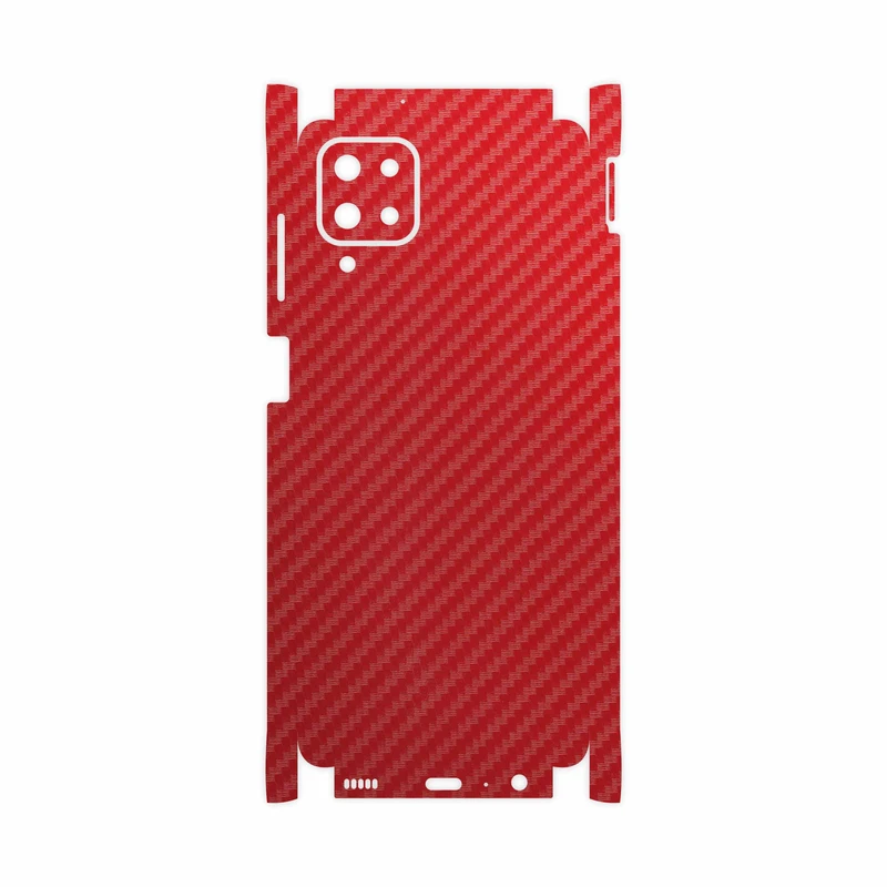 برچسب پوششی ماهوت مدل Red-Fiber-FullSkin مناسب برای گوشی موبایل سامسونگ Galaxy A12 Nacho