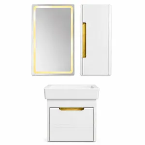 ست کابینت و روشویی مدل سینا به همراه باکس و آینه 