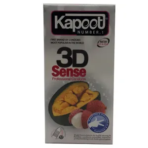 کاندوم کاپوت مدل 3D SENSE بسته 12 عددی