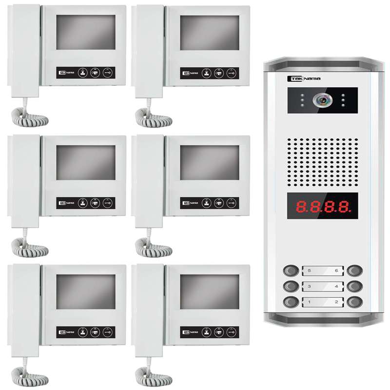 درب بازکن تصویری تک نما مدل D43-6V مجموعه ۷ عددی