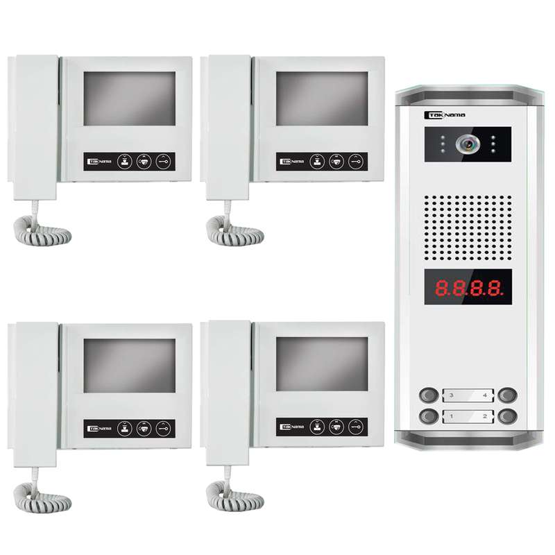 درب بازکن تصویری تک نما مدل D43-4V مجموعه ۵ عددی