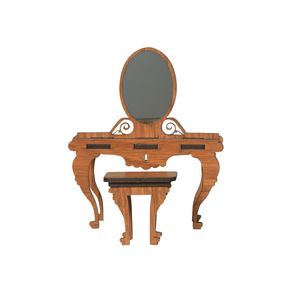 نقد و بررسی ماکت دکوری طرح میز و صندلی ارایش مدل 4k توسط خریداران