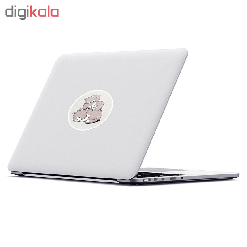 استیکر لپ تاپ ماسا دیزاین طرح گربه مدل STK283