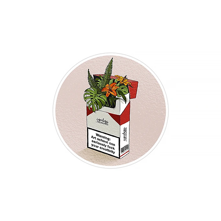 استیکر لپ تاپ ماسا دیزاین طرح سیگار مدل STK292