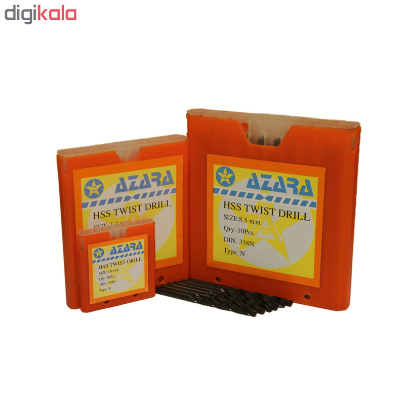 مته آهن آزارا کد 2219580 سایز 8 میلیمتر