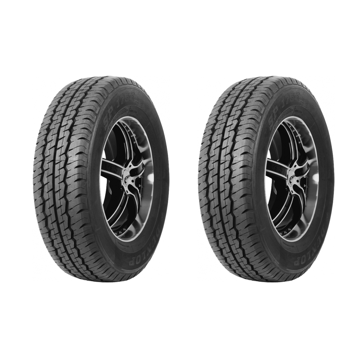  لاستیک خودرو دانلوپ مدل SP175 سایز 195/80R14 - دو حلقه