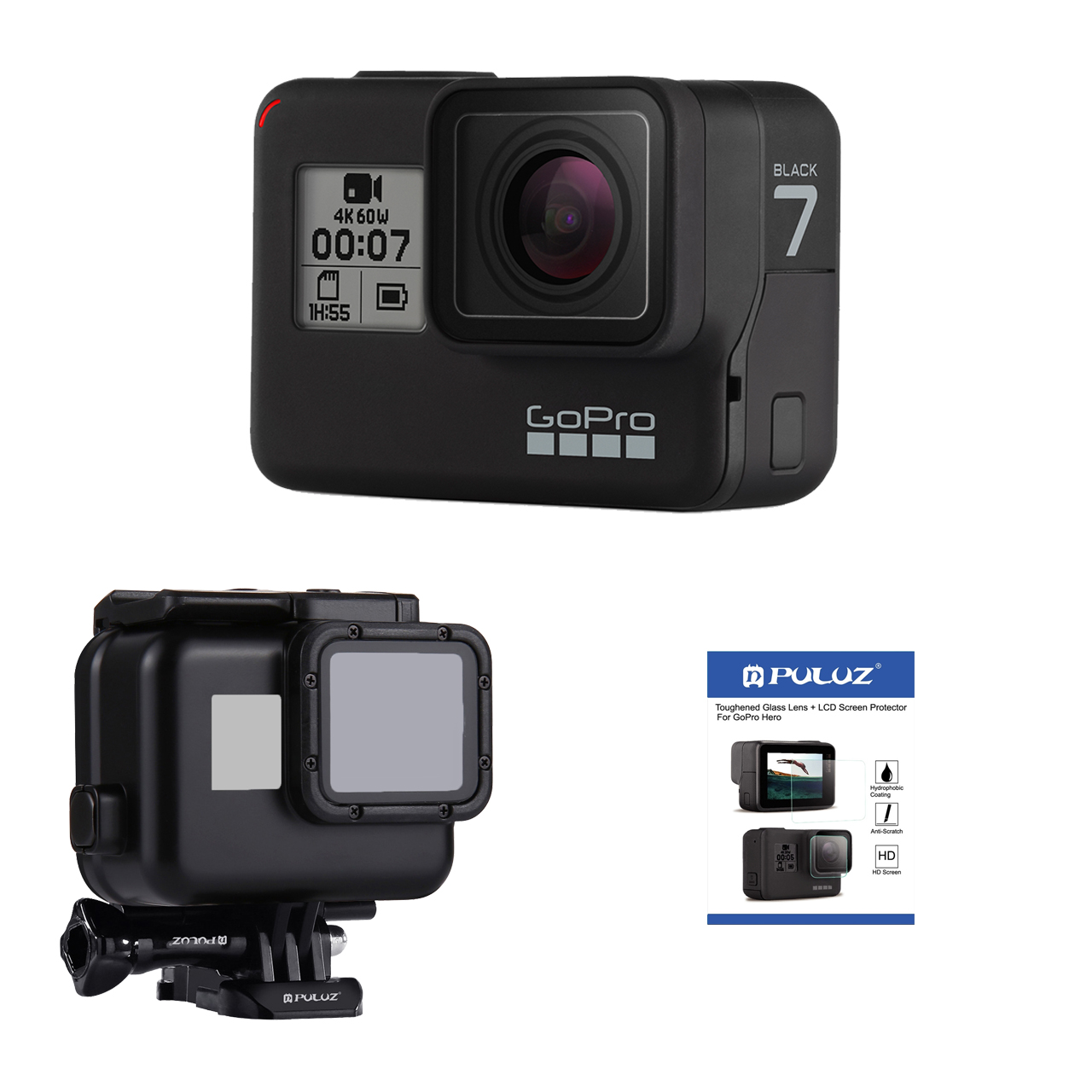  دوربین فیلم برداری ورزشی گوپرو مدل HERO7 Black Quick Stories به همراه لوازم جانبی پلوز