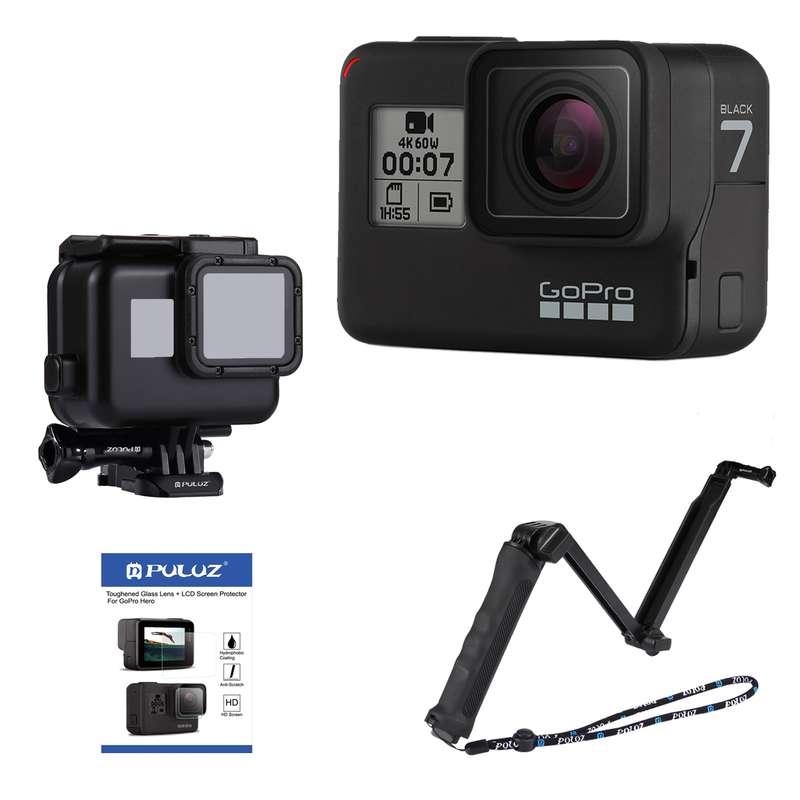 دوربین فیلم برداری ورزشی گوپرو مدل HERO7 Black Quick Stories به همراه لوازم جانبی پلوز