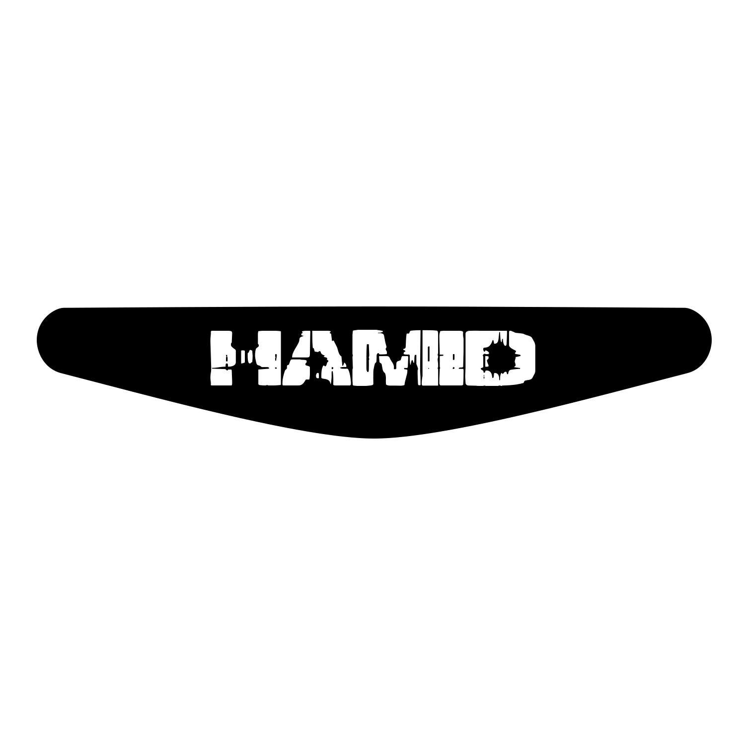 برچسب لایت بار دسته پلی استیشن 4 ونسونی طرح NameHAMID