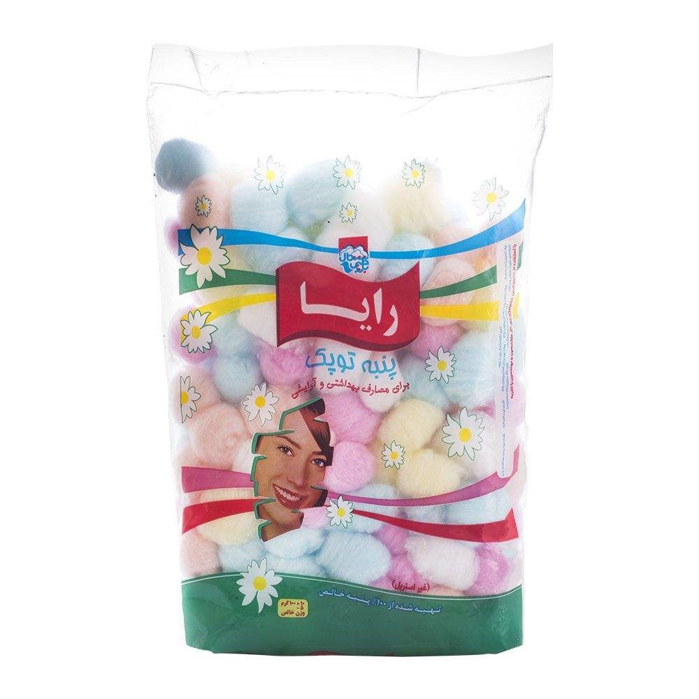 پنبه بهداشتی رایا کد 10286 وزن 100 گرم مجموعه ۲ عددی پنبه بهداشتی رایا کد 10286 وزن 100 گرم مجموعه ۲ عددی