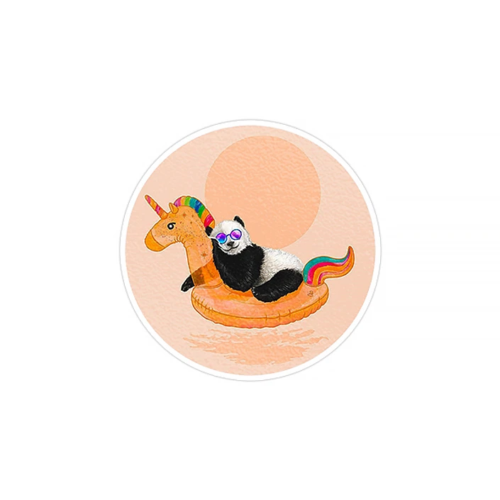 استیکر لپ تاپ ماسا دیزاین طرح پاندا مدل STK310