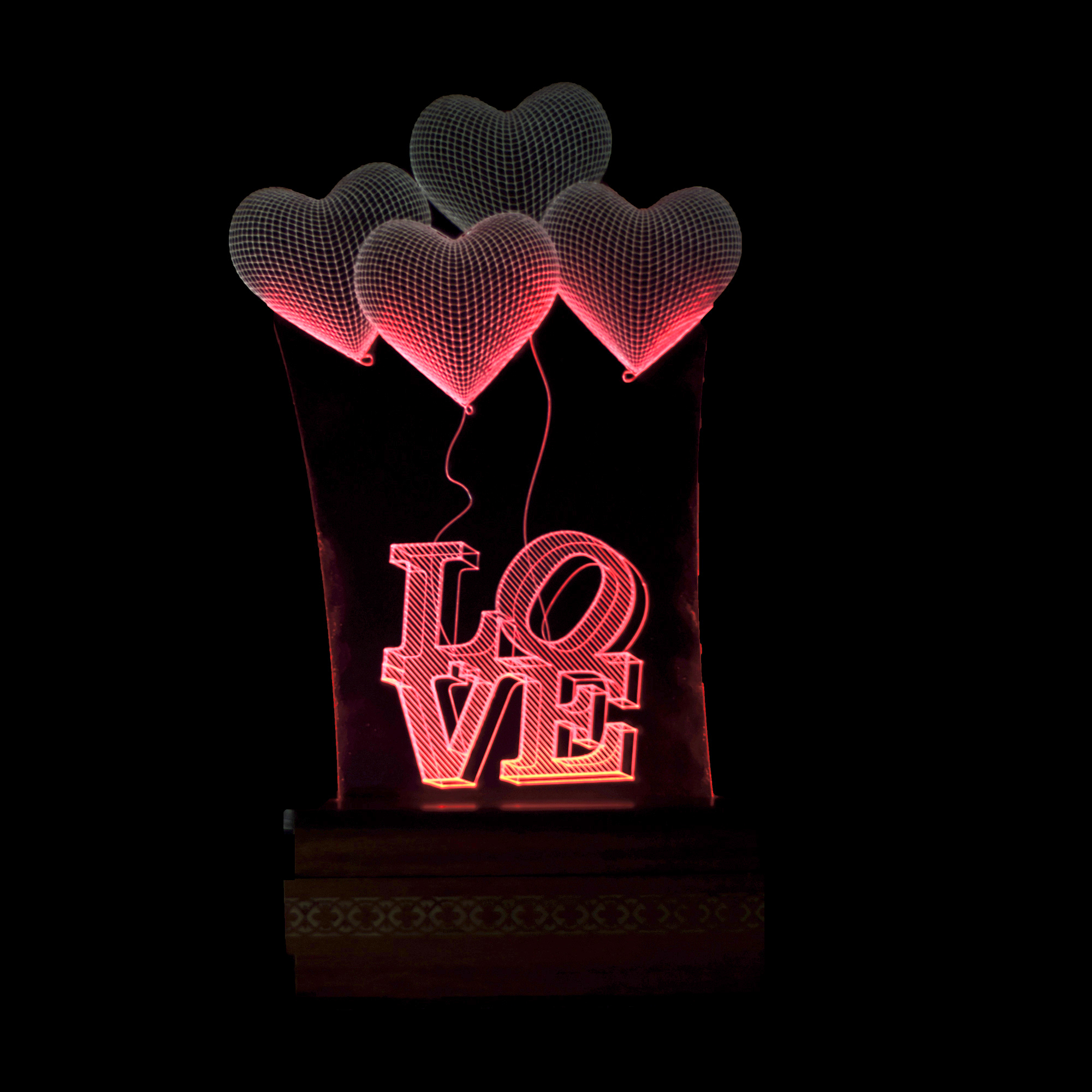 چراغ خواب تاراگالری طرح Love کد B-407