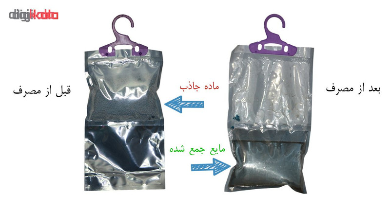 رطوبت گیر مدل کتان حجم 500 میلی لیتر مجموعه 24 عددی