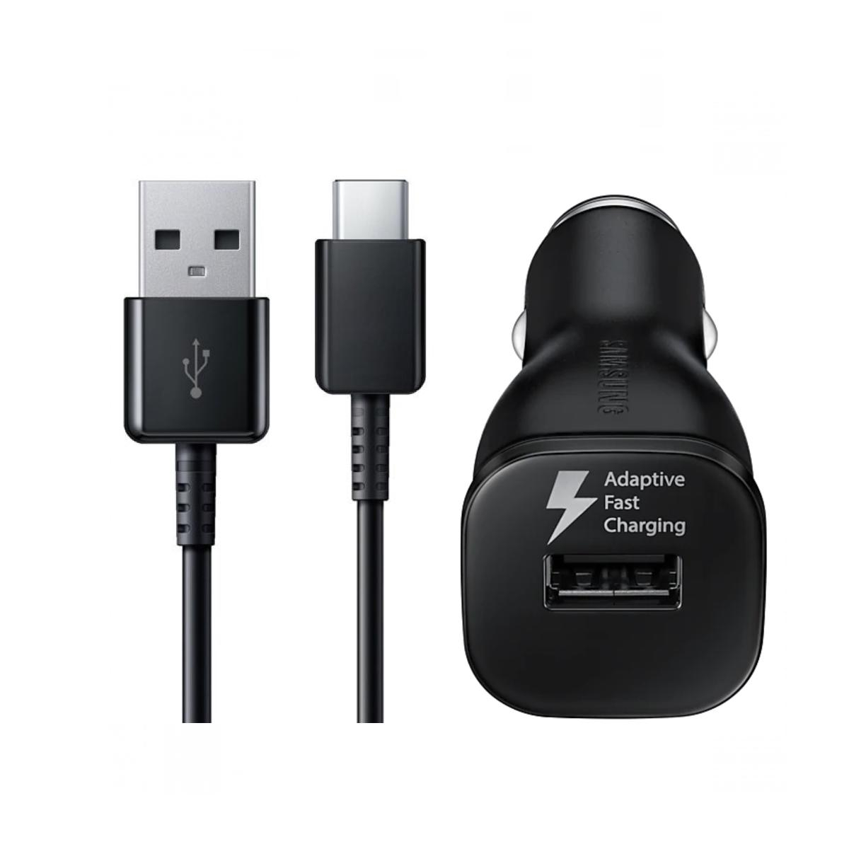 شارژر فندکی مدل SQA-8GVDLM به همراه کابل تبدیل USB-C