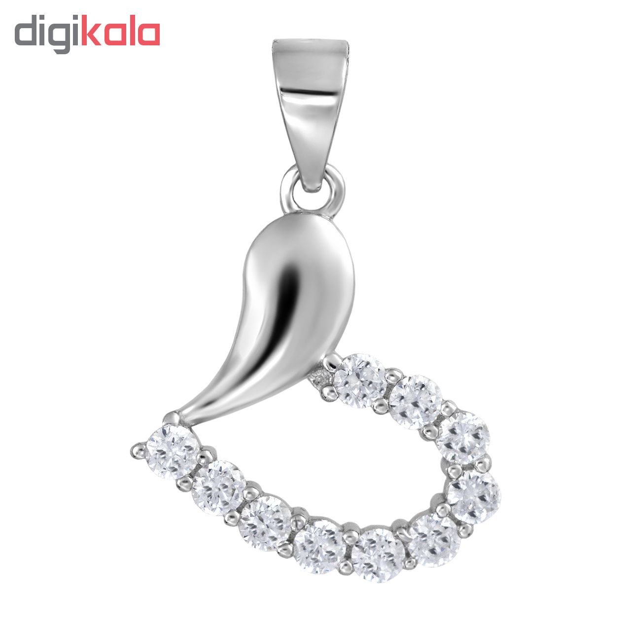 آویز گردنبند نقره زنانه اقلیمه کد VN430