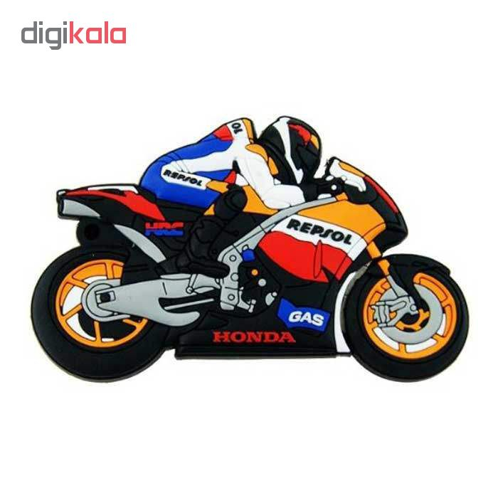 فلش مموری طرح موتور سیکلت هوندا مدل Ul-Pv-Hon01 ظرفیت 64گیگابایت