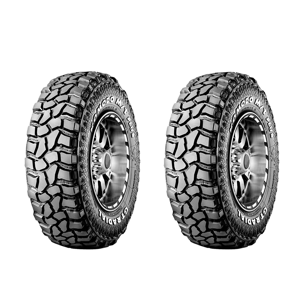لاستیک خودرو جی تی مدل KOMODO M/T PLUS سایز 33/12.5R15 - دو حلقه