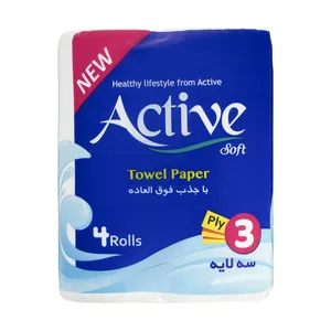 دستمال حوله ای 4 قلو مدل Stax اکتیو بسته 4 عددی