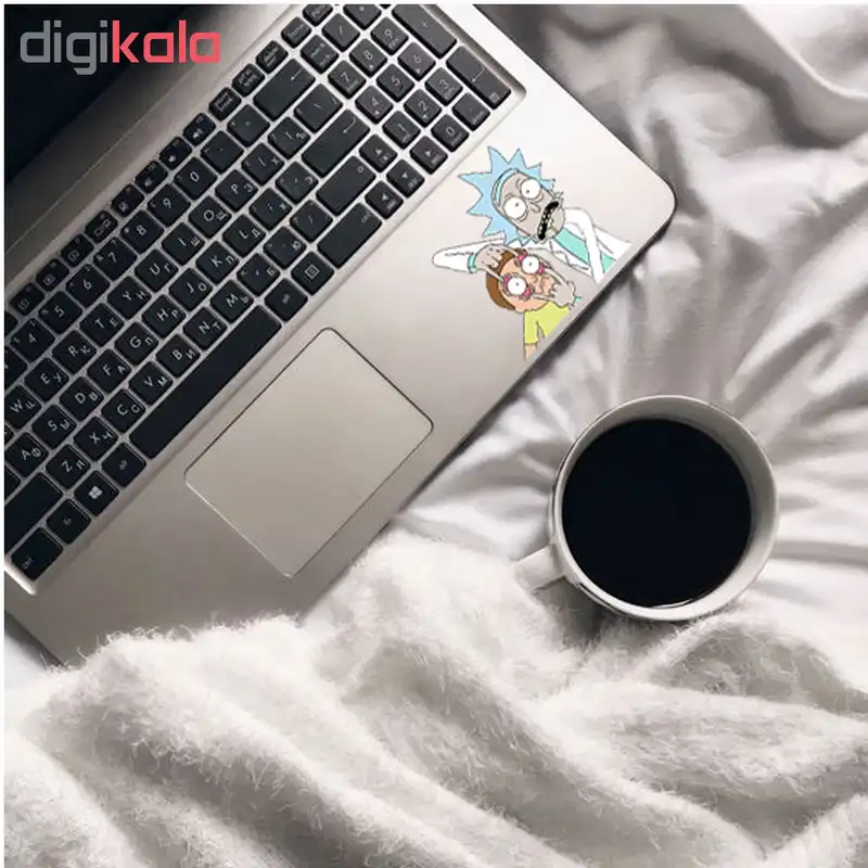 استیکر لپ تاپ طرح ریک و مورتی کد 40