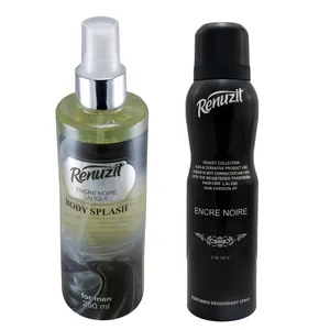 اسپری خوشبو کننده بدن مردانه رینو زیت مدل ENCRE NOIRE LALIQUE حجم 150 میلی لیتر به همراه بادی اسپلش حجم 250 میلی لیتر