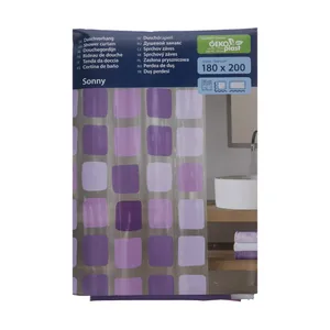 پرده حمام کلین ولک کد 4956808305 سایز 180 × 200 سانتی‌ متر