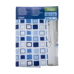 پرده حمام کلین ولک کد 5209723305 سایز 180 × 200 سانتی‌ متر
