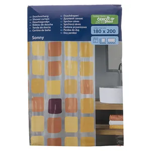پرده حمام کلین ولک کد 4956580305 سایز 180 × 200 سانتی‌ متر