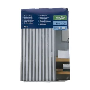 پرده حمام کلین ولک کد 5193100305 سایز 180 × 200 سانتی‌ متر