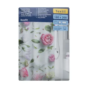 پرده حمام کلین ولک کد 5910148305 سایز 180 × 200 سانتی‌ متر