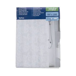 پرده حمام کلین ولک کد 5292100305 سایز 180 × 200 سانتی‌ متر
