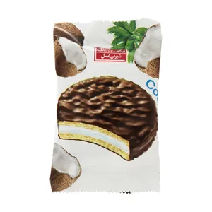بیسکویت روکش دار شیرین عسل با طعم نارگیل وزن 40 گرم