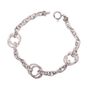 دستبند نقره زنانه کد h013