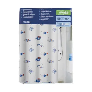 پرده حمام کلین ولک کد 5162700305 سایز 180 × 200 سانتی‌ متر