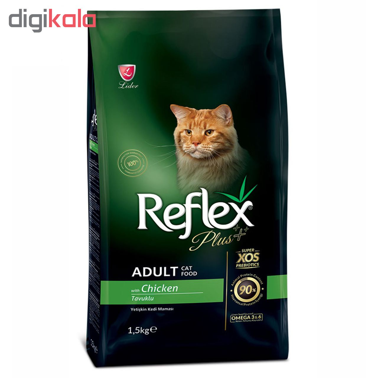 غذای خشک گربه رفلکس پلاس مدل Chicken وزن 1.5 کیلوگرم