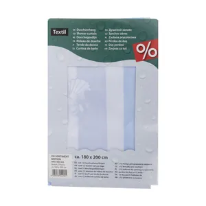 پرده حمام کلین ولک کد 2-4947000305 سایز 180 × 200 سانتی‌ متر