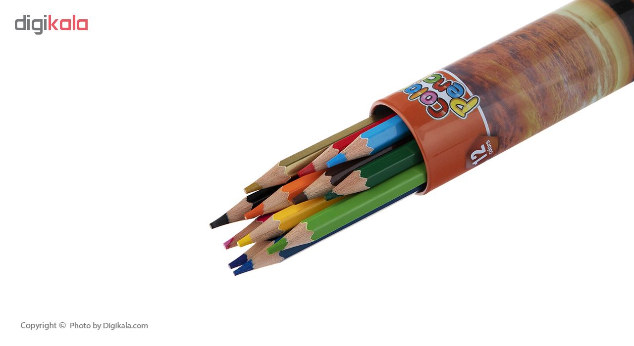 مداد رنگی 12 رنگ بنیتو اسپاین مدل 02