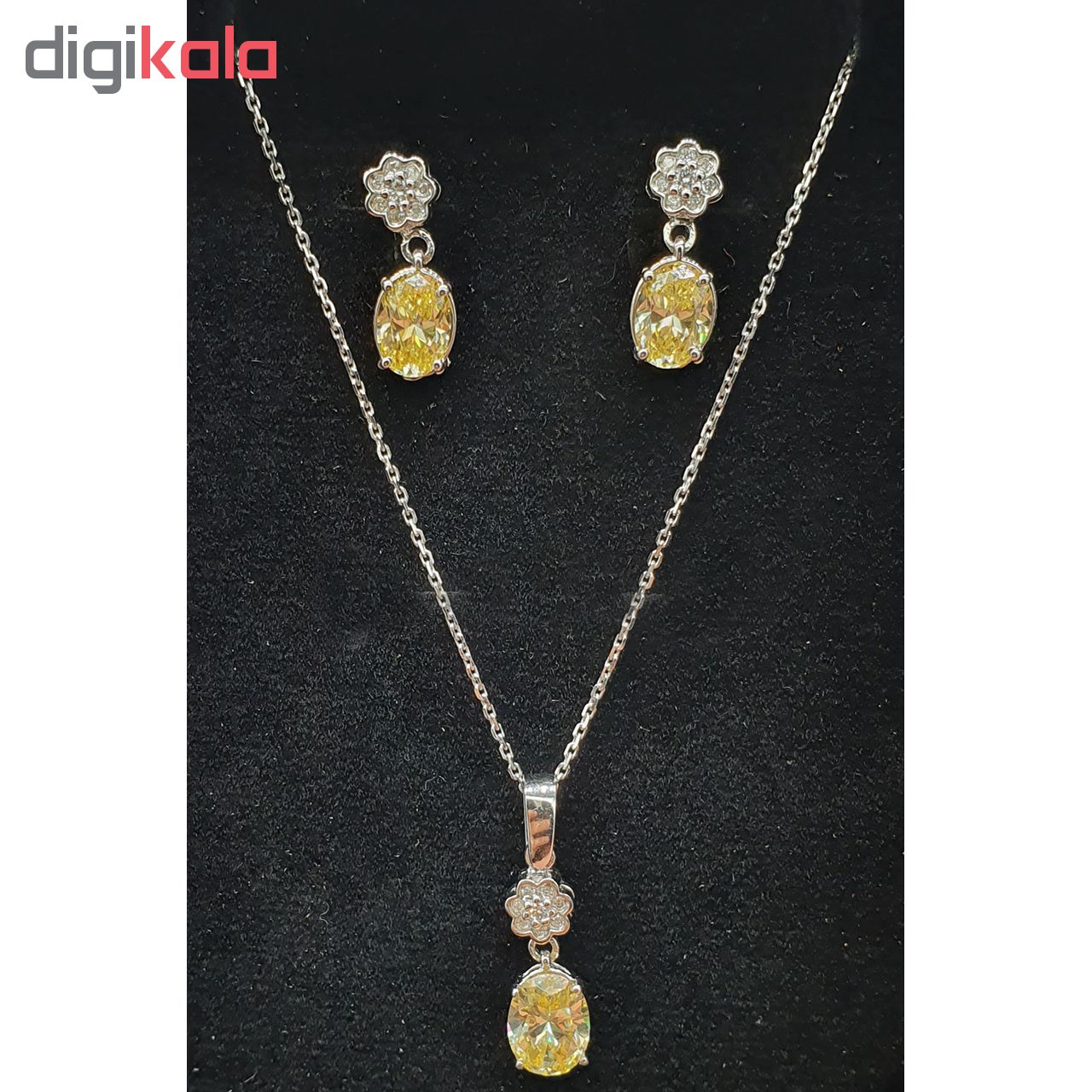 نیم ست طلا 18 عیار زنانه آزوریت کد FL05022