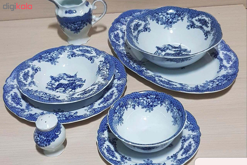 سرویس غذاخوری 102 پارچه چینی پردیس مدل الگانس طرح ویلیج 808 سرویس غذاخوری 102 پارچه چینی پردیس مدل الگانس طرح ویلیج 808