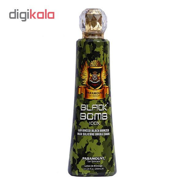 لوسیون سولاریوم بدن پارامونت مدل Black Bomb حجم 250 میلی لیتر لوسیون سولاریوم بدن پارامونت مدل Black Bomb حجم 250 میلی لیتر