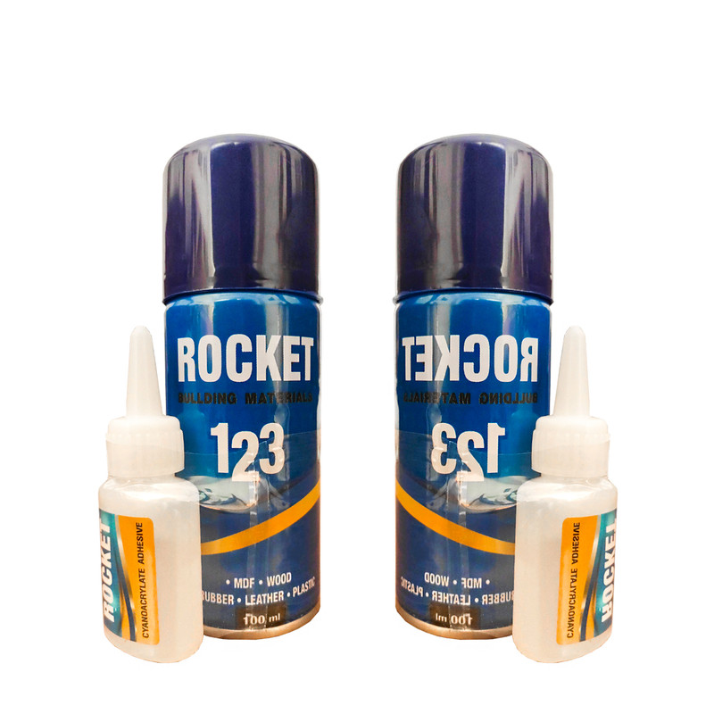 چسب 123 روکت مدل bullding materials حجم 100 میلی لیتر بسته 2 عددی
