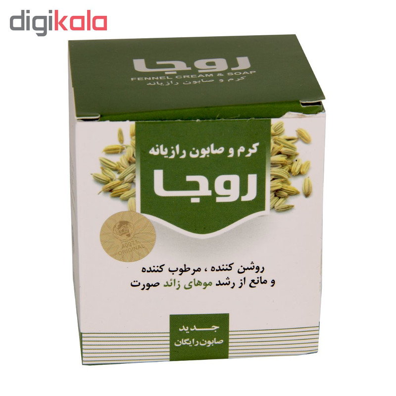 کرم روشن کننده روجا مدل رازیانه حجم 70 میلی لیتر