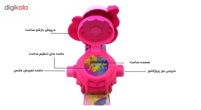 ساعت مچی دیجیتال دخترانه مدل Ponny ساعت مچی دیجیتال دخترانه مدل Ponny