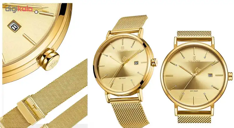 ست ساعت مچی عقربه ای زنانه و مردانه نیوی فورس مدل NF3008G