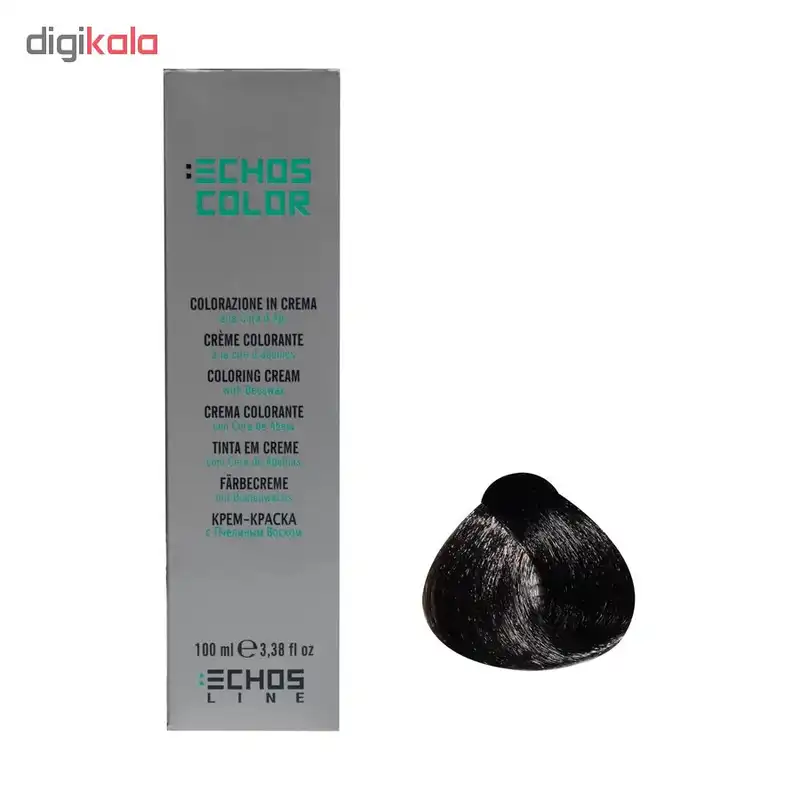 رنگ مو اچ اس لاین شماره 5.0 حجم 100 میلی لیتر رنگ قهوه ای روشن