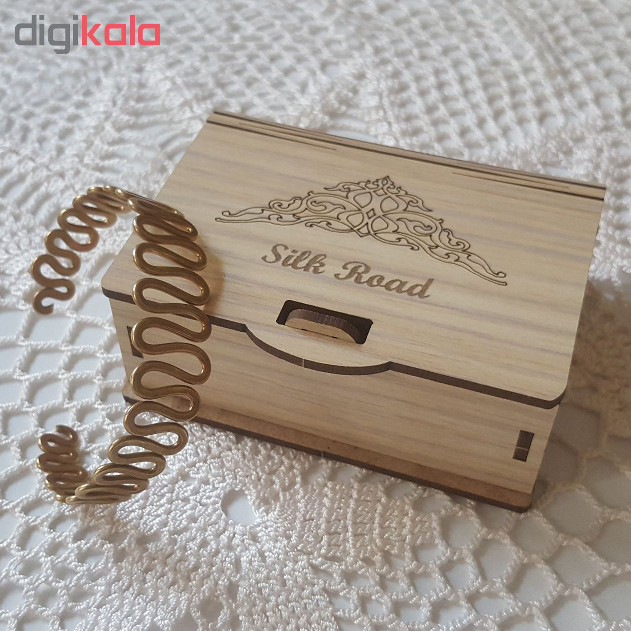 دستبند زنانه طرح مارپیچ کد JW77