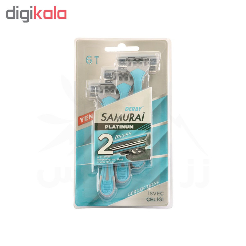 خود تراش دربی مدل samurai بسته 6 عددی خود تراش دربی مدل samurai بسته 6 عددی