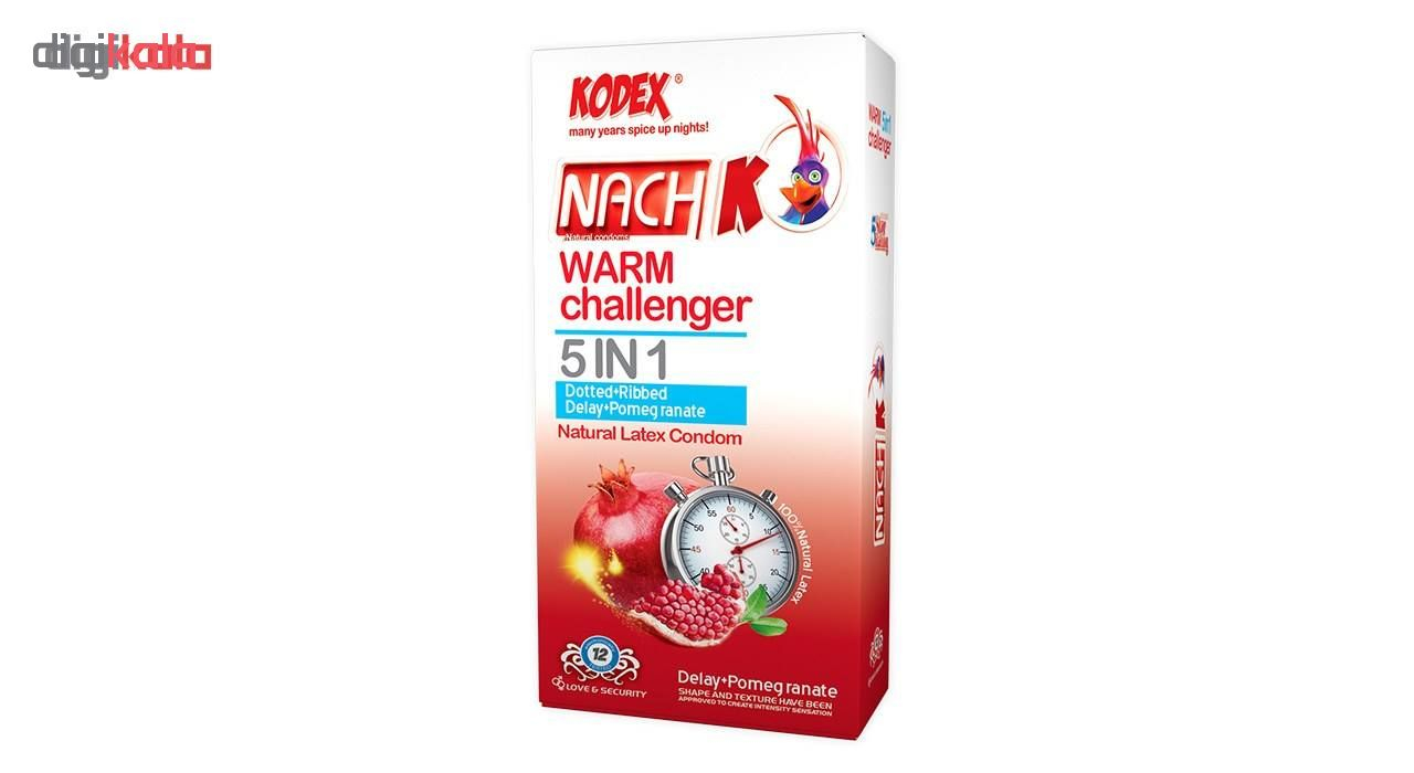 کاندوم ناچ کدکس مدل Warm Challenger بسته 12 عددی به همراه کاندوم گود لایف مدل کلاسیک مجموعه 2 عددی