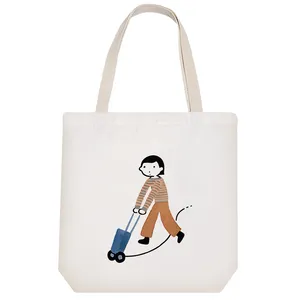 ساک خرید خندالو مدل دختر و چمدان کد 9265