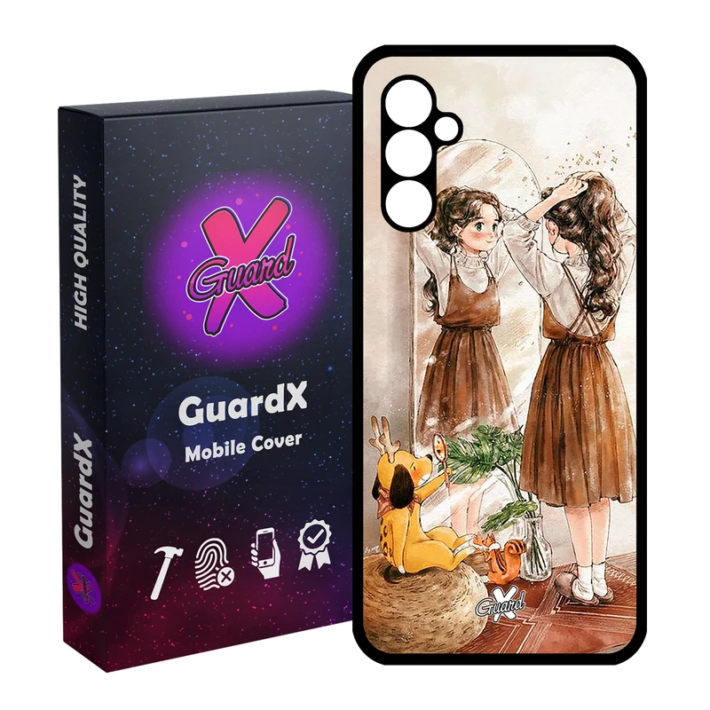 کاور گارد ایکس طرح Girl مدل Glass10306 مناسب برای گوشی موبایل سامسونگ Galaxy A24/A24 4G/M34 5G